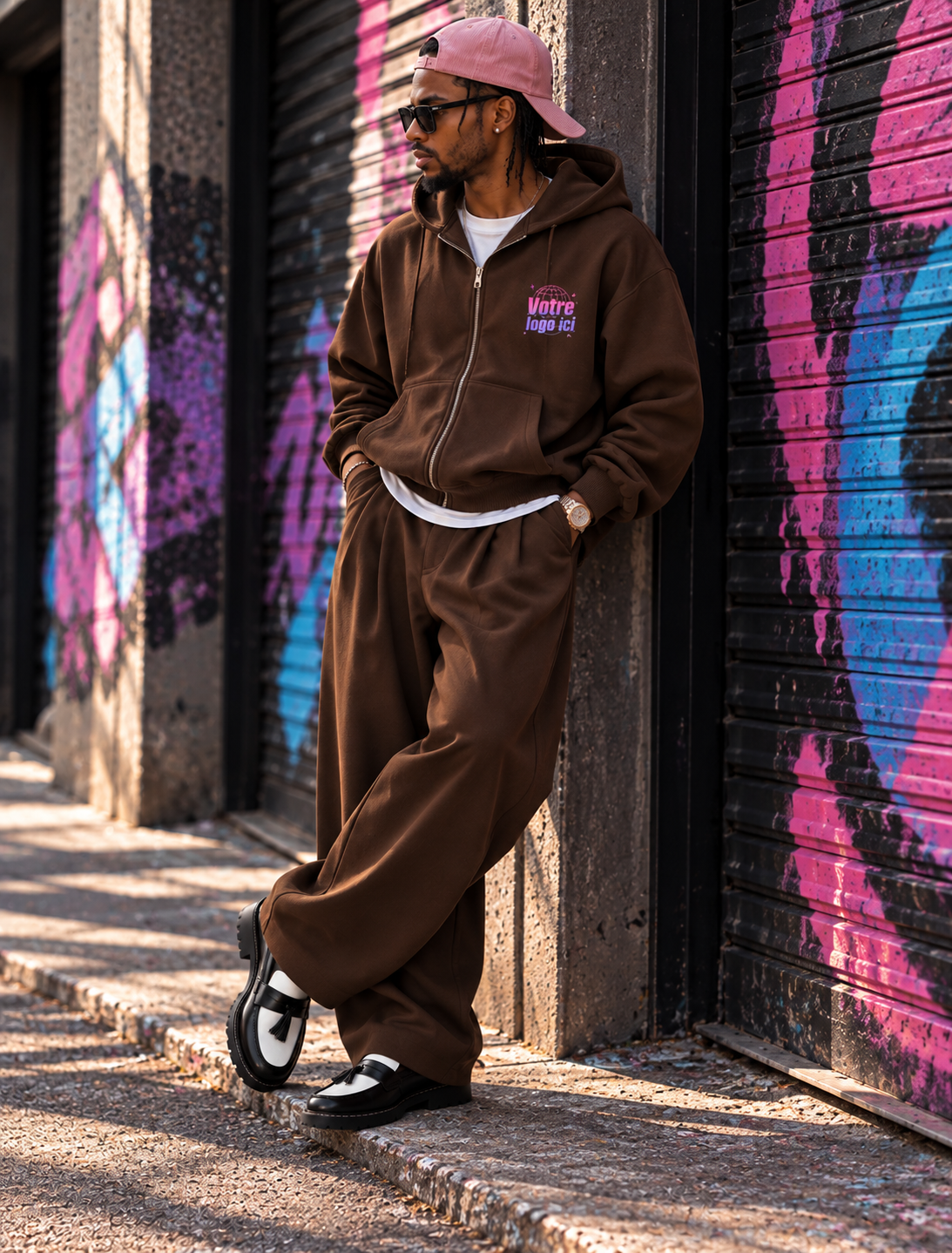 Veste zip à capuche